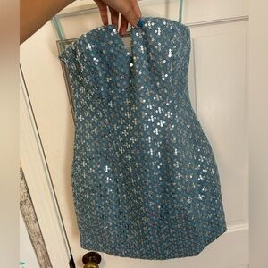 Blue Sparkle Mini dress